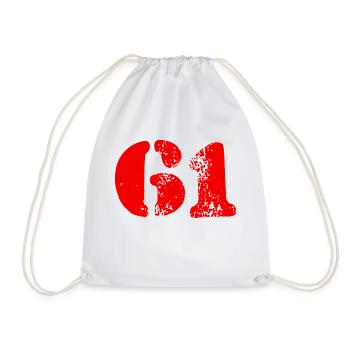 Symbole numérique 61 - Sac de sport léger - blanc - Devant