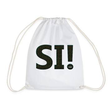 oui chante drôle pas de fille féminisme appliquer toujours - Sac de sport léger - blanc - Devant