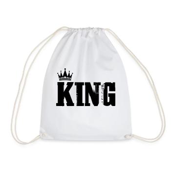 King - Turnbeutel - Weiß - Vorne