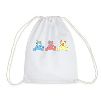 Nounours - Sac de sport léger - blanc - Devant