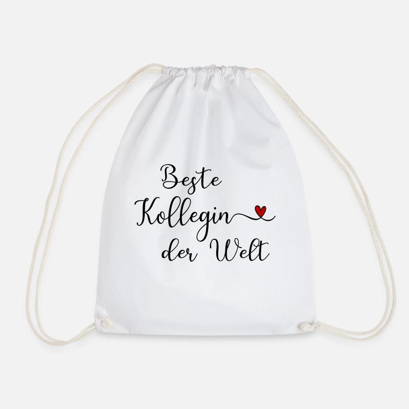 Beste Kollegin der Welt - Turnbeutel - Weiß