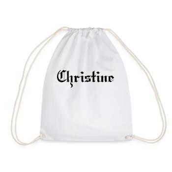 Christine - Turnbeutel - Weiß - Vorne