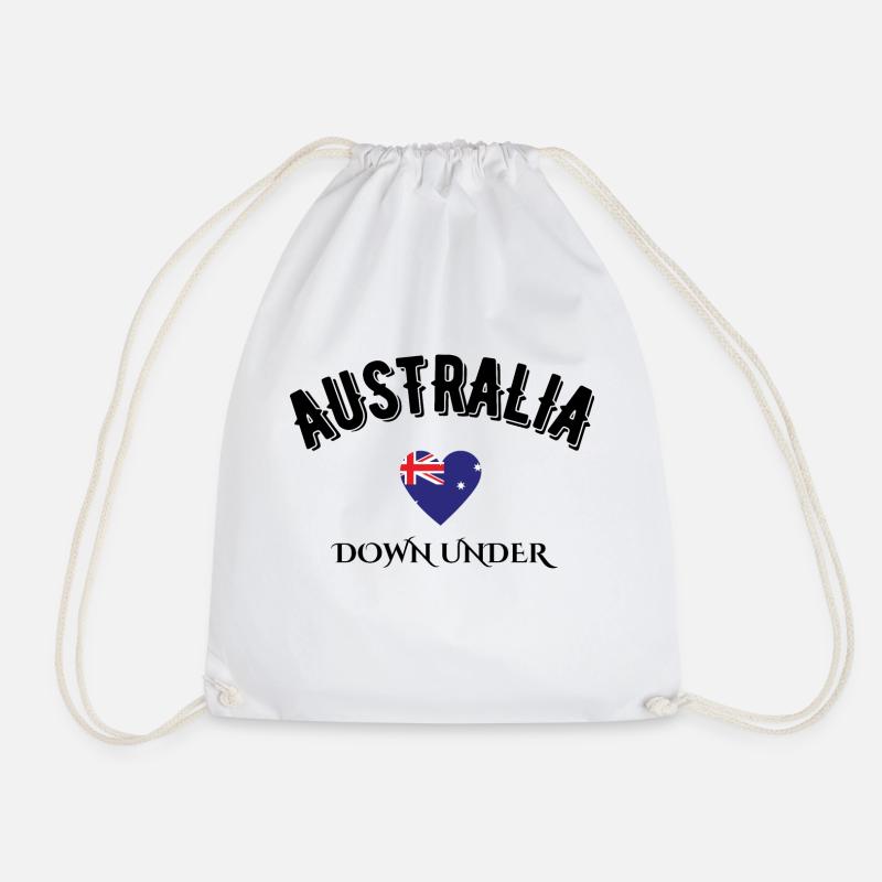 Australien Down Under - Turnbeutel - Weiß