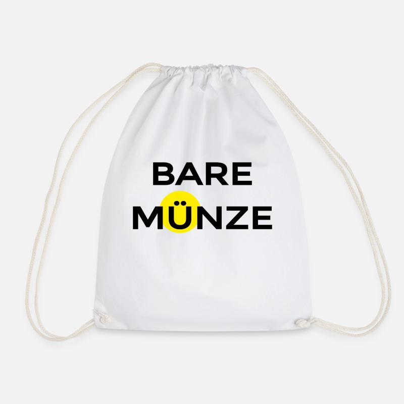 bare Münze - Turnbeutel - Weiß