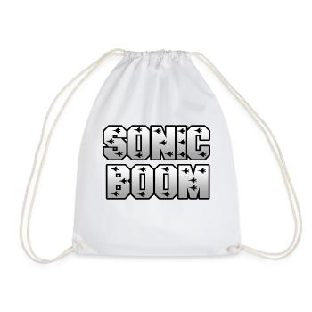 SonicBoom - Drawstring Bag - white - Front