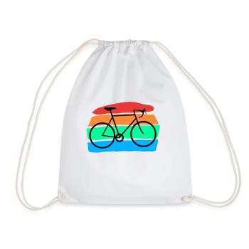 Bicyclette - Sac de sport léger - blanc - Devant