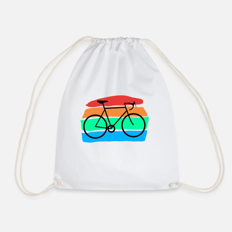 Fahrrad - Turnbeutel - Weiß