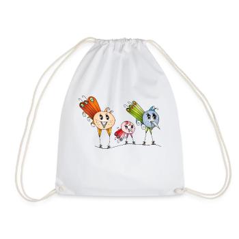 Oiseaux - Sac de sport léger - blanc - Devant