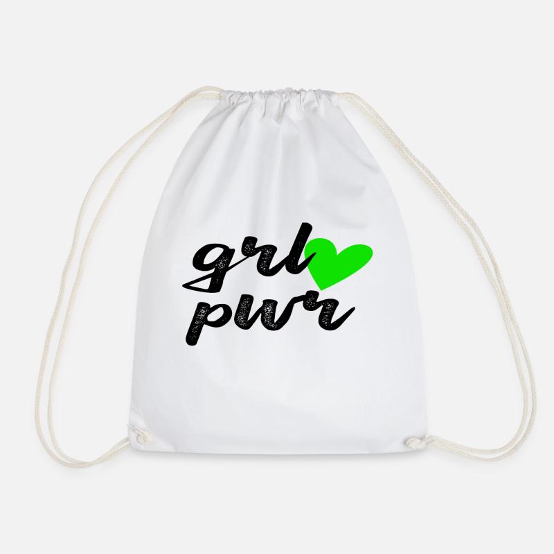 Grl Pwr - Turnbeutel - Weiß