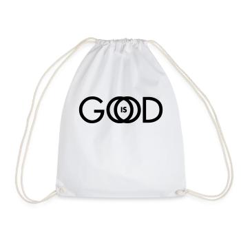 GOD IS GOOD - Drawstring Bag - white - Front