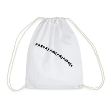 Vecteur cicatriciel - Sac de sport léger - blanc - Devant