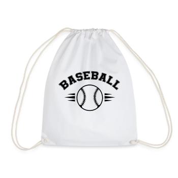 base-ball - Sac de sport léger - blanc - Devant