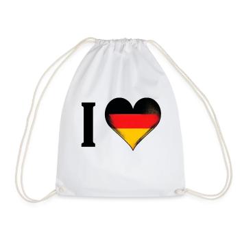 I ♥️ Germany | I love Germany - Drawstring Bag - white - Front