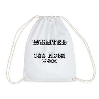 Je voulais trop Rizz Wild West Wanted - Sac de sport léger - blanc - Devant