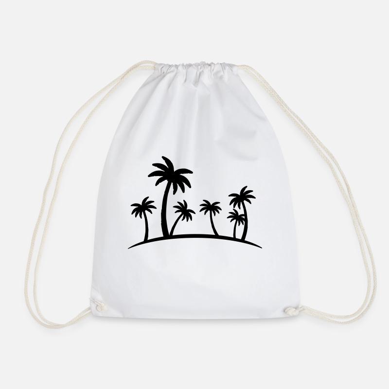 beach palm - Turnbeutel - Weiß