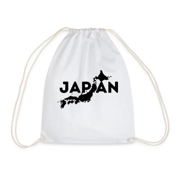 Japon carte géographique du pays - Sac de sport léger - blanc - Devant