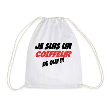 Je suis un COIFFEUR de ouf !!! - Sac de sport léger - blanc - Devant