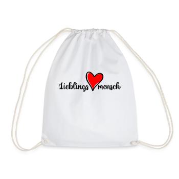 Favorite person - Drawstring Bag - white - Front