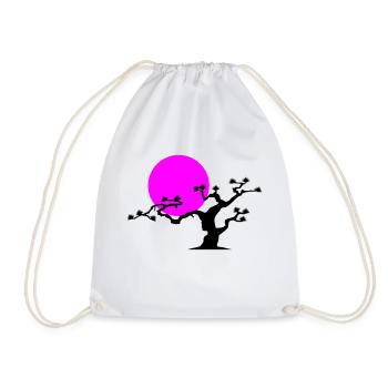 Arbre japonais - Sac de sport léger - blanc - Devant