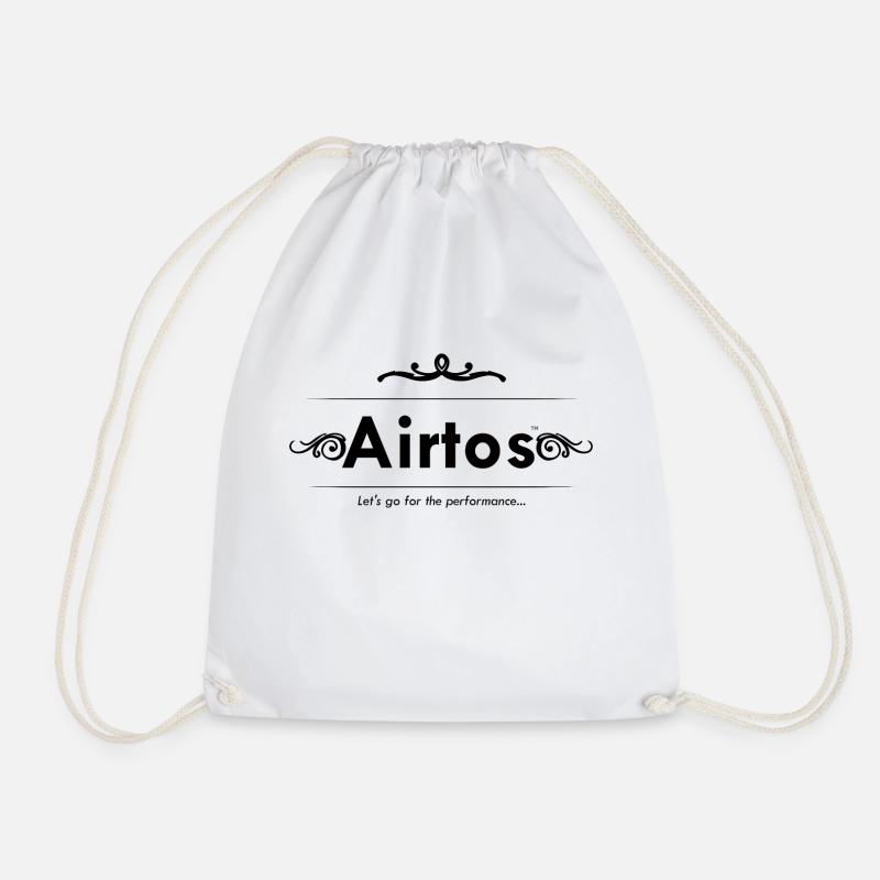 AT ALL-BLACK DESIGN - Drawstring Bag - white