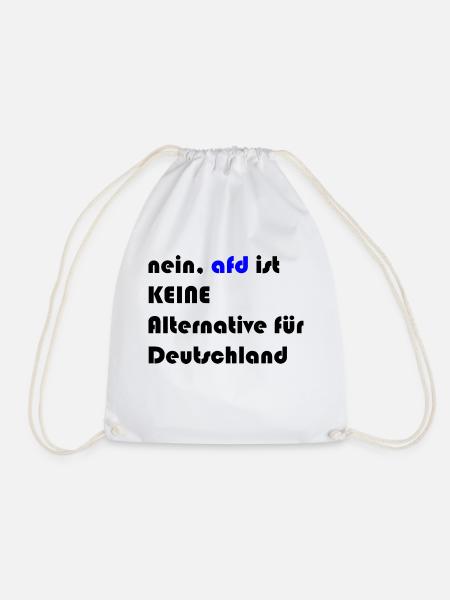 nein, afd ist keine alternative für deutschland - Turnbeutel - Weiß