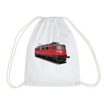 SBB locomotive - Drawstring Bag - white - Front