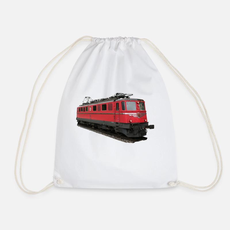 Lokomotive SBB - Turnbeutel - Weiß