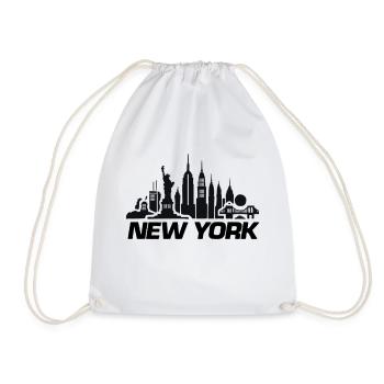 new york skyline ny - Turnbeutel - Weiß - Vorne