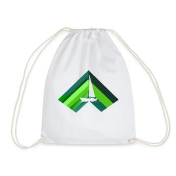 Voilier Bateau - Sac de sport léger - blanc - Devant