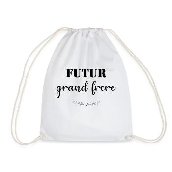 Futur grand frère - annonce futur grand frère - Sac de sport léger - blanc - Devant