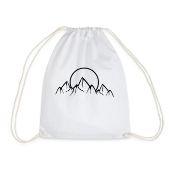 Montagnes Nature - Sac de sport léger - blanc - Devant