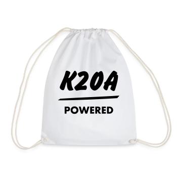 JDM T Engine powered K20A | T-shirts JDM - Drawstring Bag - white - Front