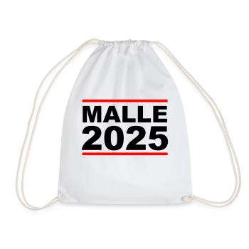 malle 2025 - Turnbeutel - Weiß - Vorne