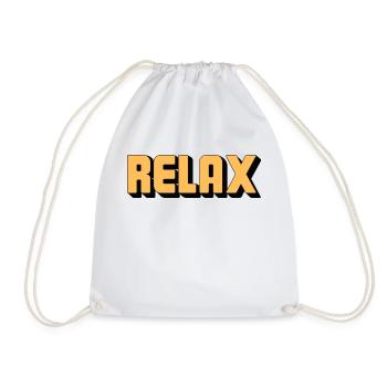 Relax - Turnbeutel - Weiß - Vorne