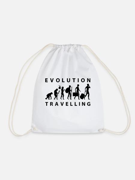 Evolution Traveling - Turnbeutel - Weiß