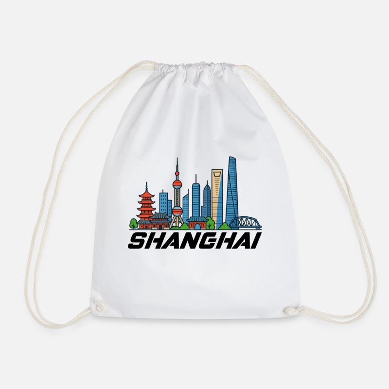 shanghai - Turnbeutel - Weiß