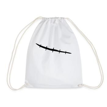 stitched_scar - Sac de sport léger - blanc - Devant