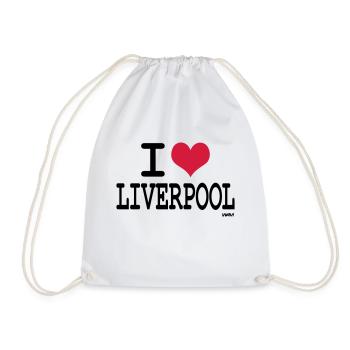 ich liebe liverpool by wam - Turnbeutel - Weiß - Vorne