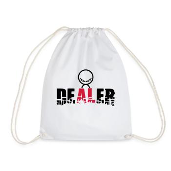 dealer - Drawstring Bag - white - Front