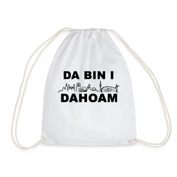 Da bin I Dahoam - Turnbeutel - Weiß - Vorne