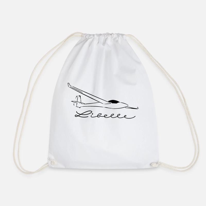 libelle_winglets_ohne_fah - Turnbeutel - Weiß