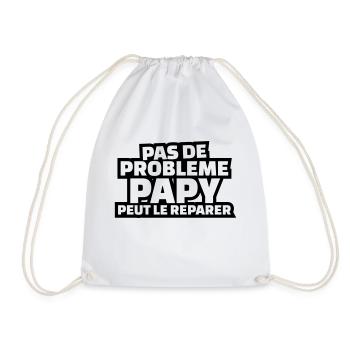 Papy peut le réparer - Sac de sport léger - blanc - Devant