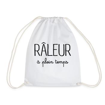 Râleur à Plein Temps - Sac de sport léger - blanc - Devant