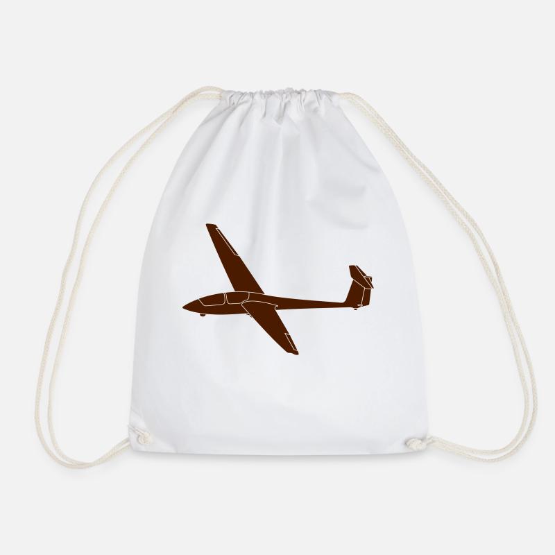 ASK21 Segelflugzeug - Turnbeutel - Weiß