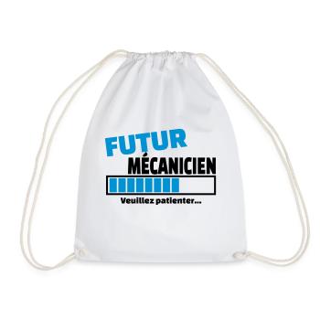 futur mécanicien - Sac de sport léger - blanc - Devant