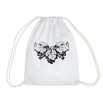 Grapes Grapes Wine Grapes Fruits fruits2 - Drawstring Bag - white - Front