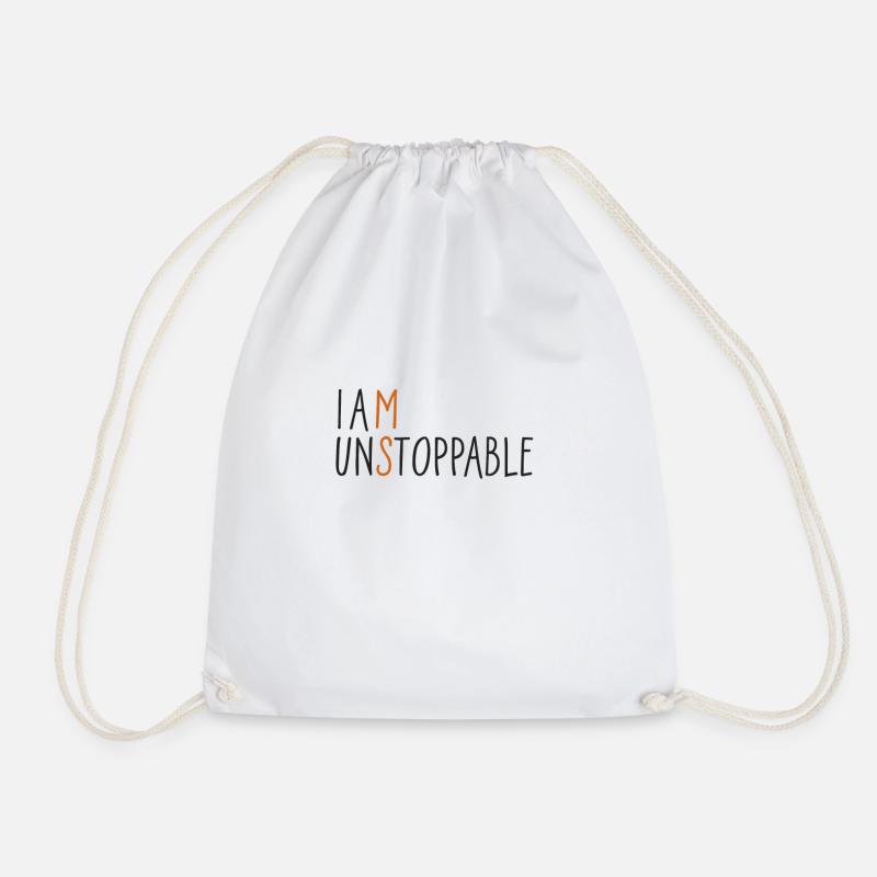I am Unstoppable - Turnbeutel - Weiß
