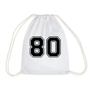 80 - Drawstring Bag - white - Front