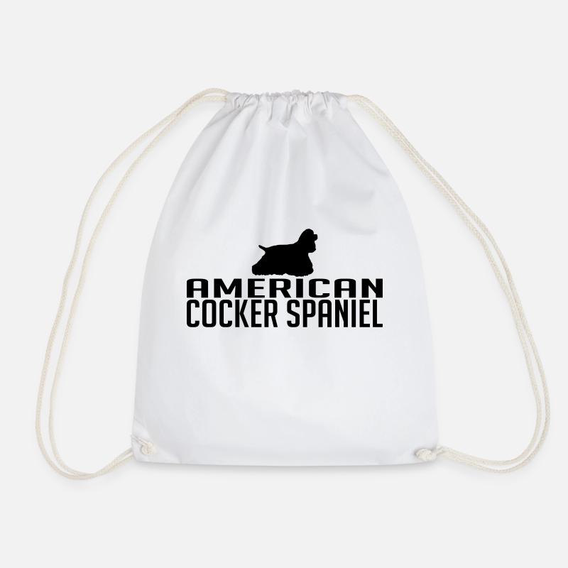 AMERICAN COCKER SPANIEL Hunderasse Wilsigns Hunde - Turnbeutel - Weiß