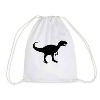 dinosaurier_rex_f1 - Sac de sport léger - blanc - Devant